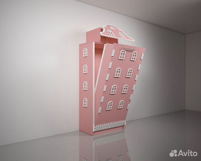 Детская кровать домик шкаф трансформер подъемная