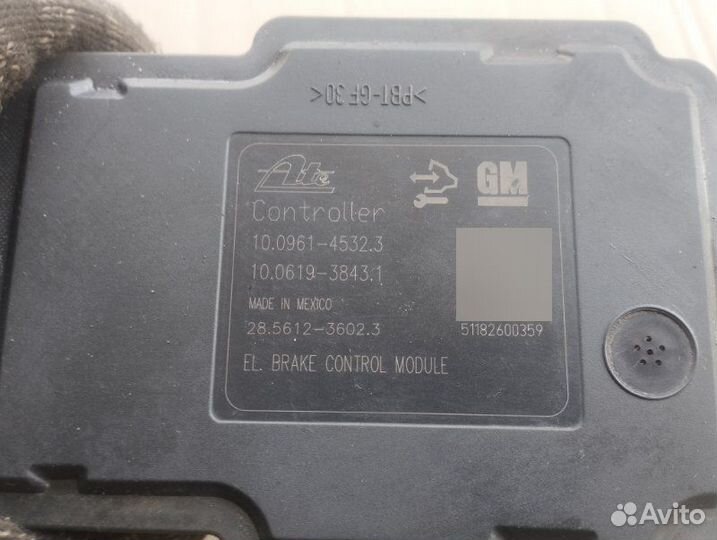 Блок ABS Opel Astra J хэтчбек A16XER 2011