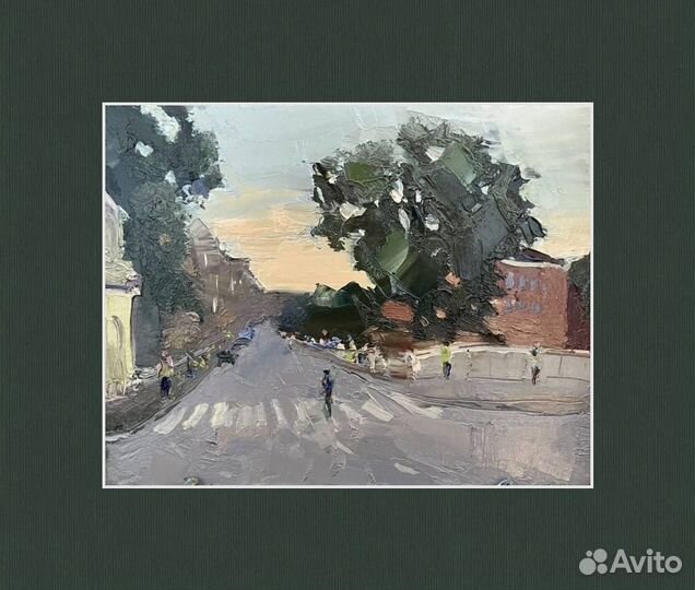 Картина маслом городской пейзаж Санкт-Петербург