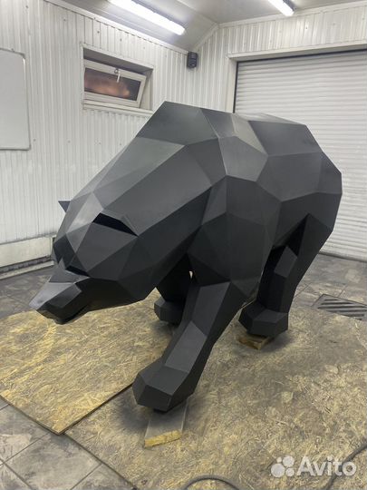 Brown Bear мишка из металла