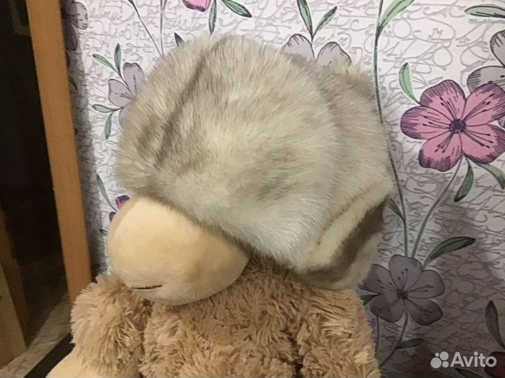 Норковая шапка женская ушанка