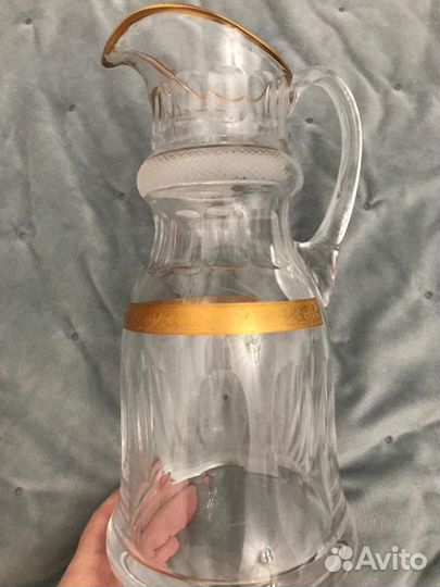 Кувшин из богемского стекла Кветна (Kvetna)