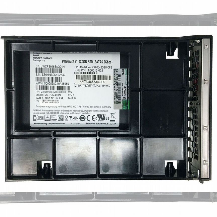 [P19974-B21] Жесткий Диск Hp 480gb Sata3 3,5" Ssd P19974-B21