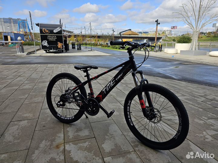 Велосипед timetry Черно-синий