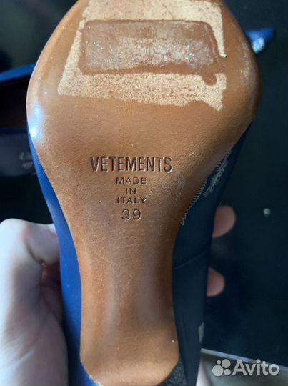 Vetements Russian Passport туфли