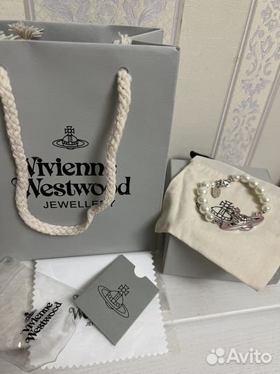 Жемчужный браслет большой Vivienne Westwood