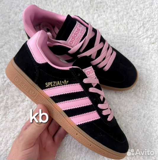 Кеды Adidas Spezial Black Pink женские