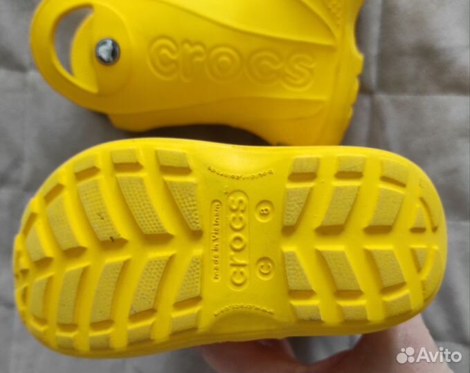 Бронь Резиновые сапоги crocs детские С8