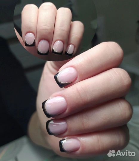 Маникюр, гель-лак с укреплением, наращивание