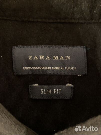 Рубашка черная Zara, размер M