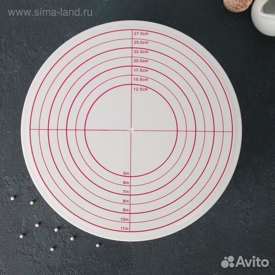 Подставка для торта вращающаяся, d30,5 см, с рычаг