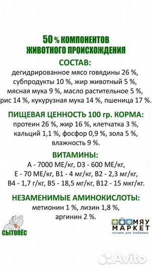 Сытопес 15кг корм для собак