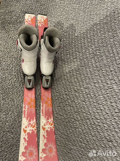 Горные лыжи atomic и ботинки детские