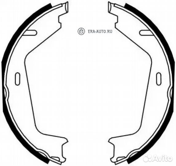 Ferodo FSB4130 FSB4130 колодки барабанные ручника\