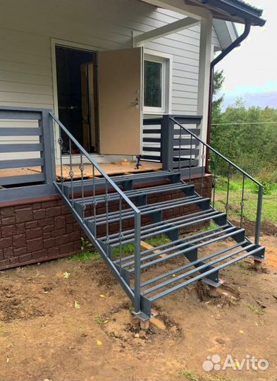 Забежная лестница с установкой