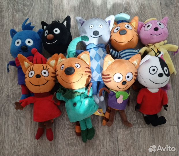 Игрушка три кота, радужные друзья