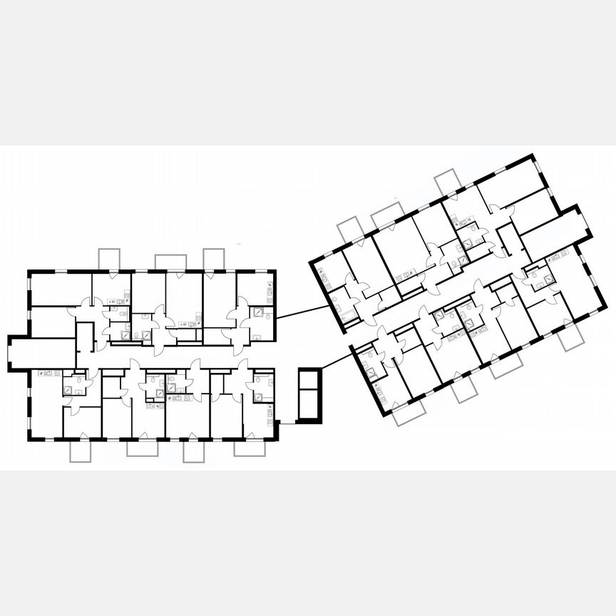 2-к. апартаменты, 57 м², 3/6 эт.