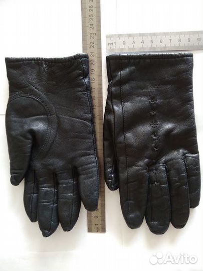 Перчатки женские кожаные