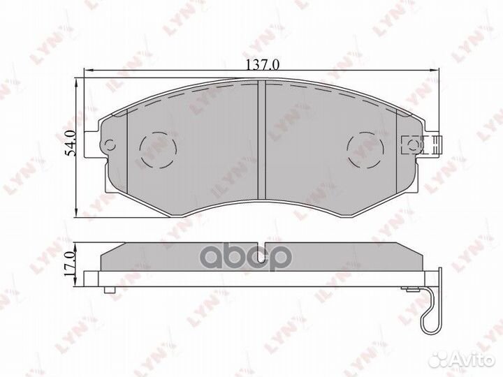 Колодки тормозные дисковые перед SX-1185;HN