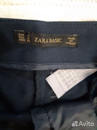 Zara M базовые брюки