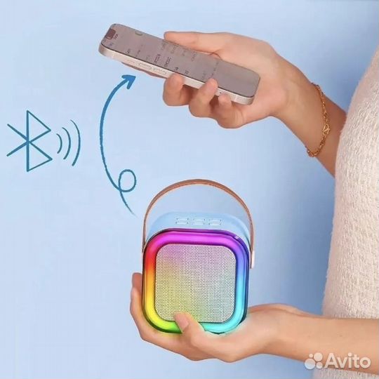 Колонка блютуз + 2 микрофона