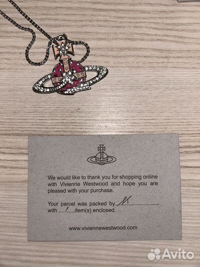 Vivienne westwood кулон