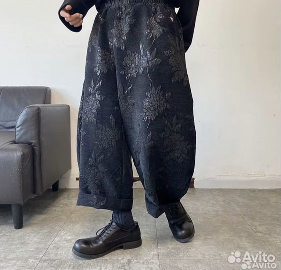 Широкие оверсайз брюки в японском стиле