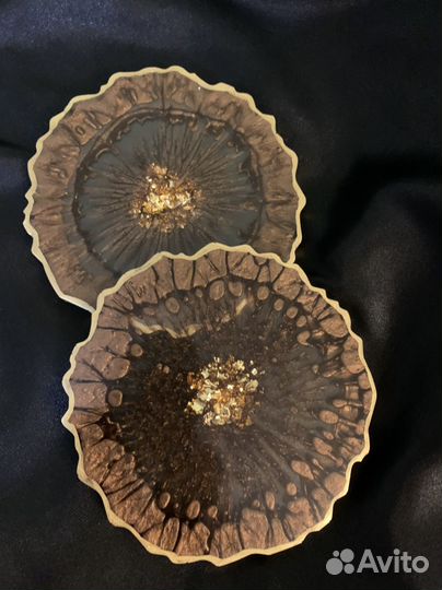 Подстаканники из эпоксидной смолы