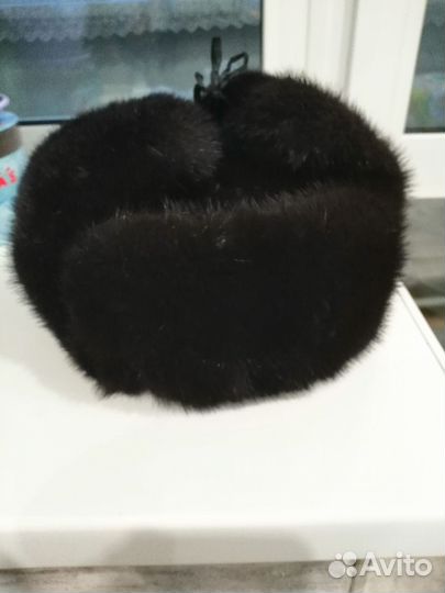 Норковая шапка мужская ушанка