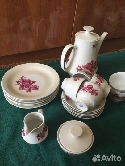 Сервиз кофейный Кольдиц из Гдр 21 предмет