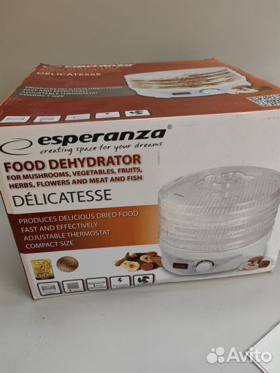 Сушилка для овощей, фруктов и грибов Esperanza