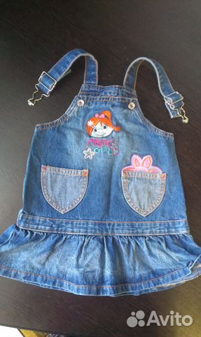 Сарафаны джинсовые от 3-5 лет