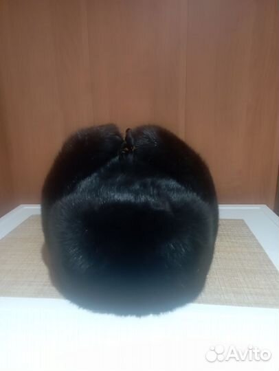 Норковая шапка мужская обманка(домик)