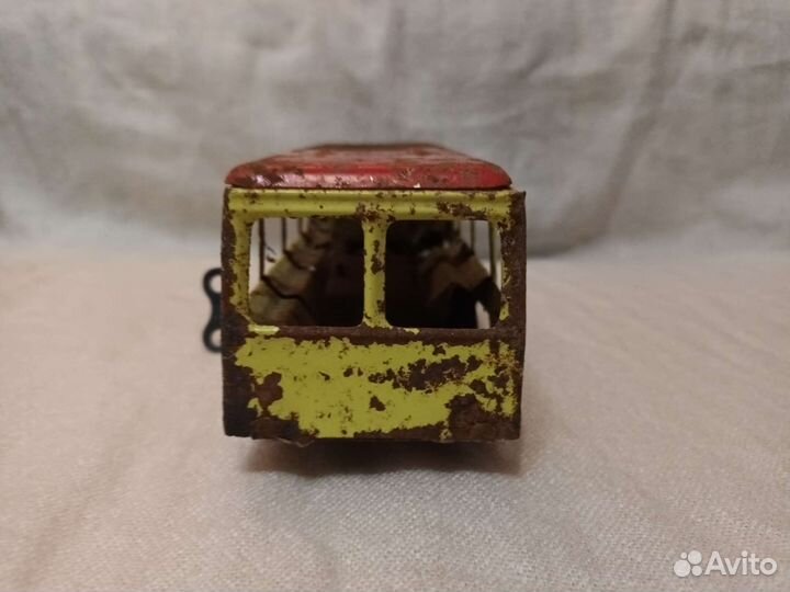 Заводная игрушка автобус 50-е годы СССР