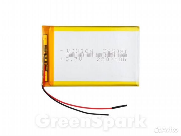 Аккумулятор универсальный 3,2x50x80 mm 3,7V Li-Po