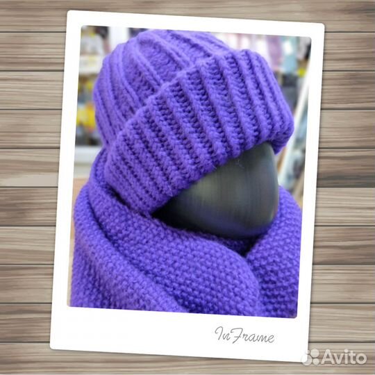 Шапка такори и шарф