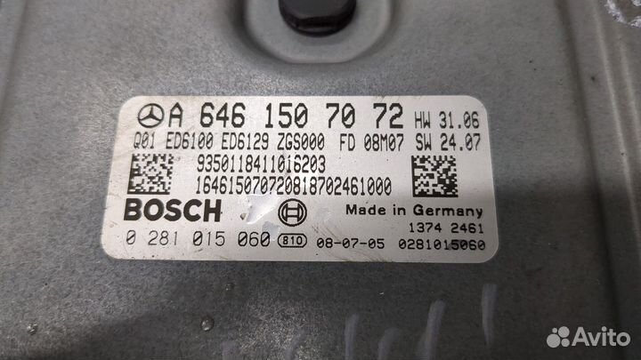 Блок управления двигателем Mercedes Vito W639