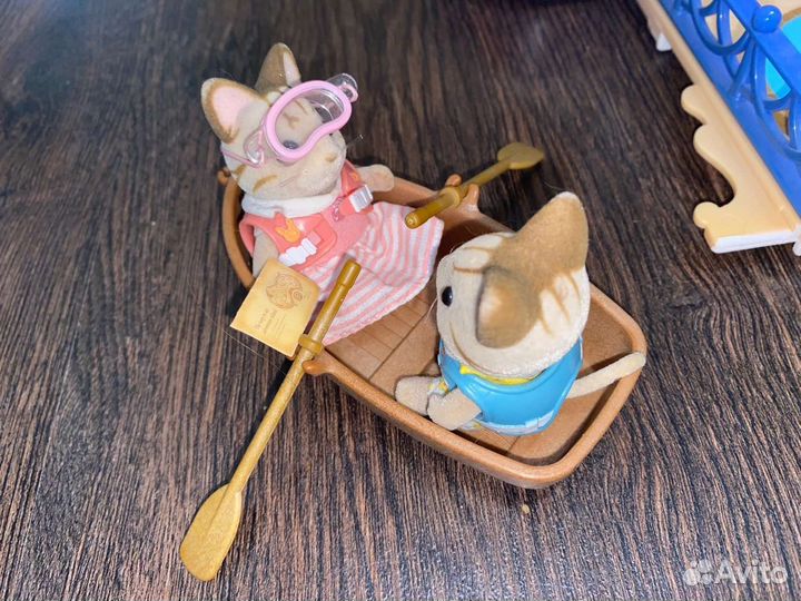 Sylvanian families Корабль+семья