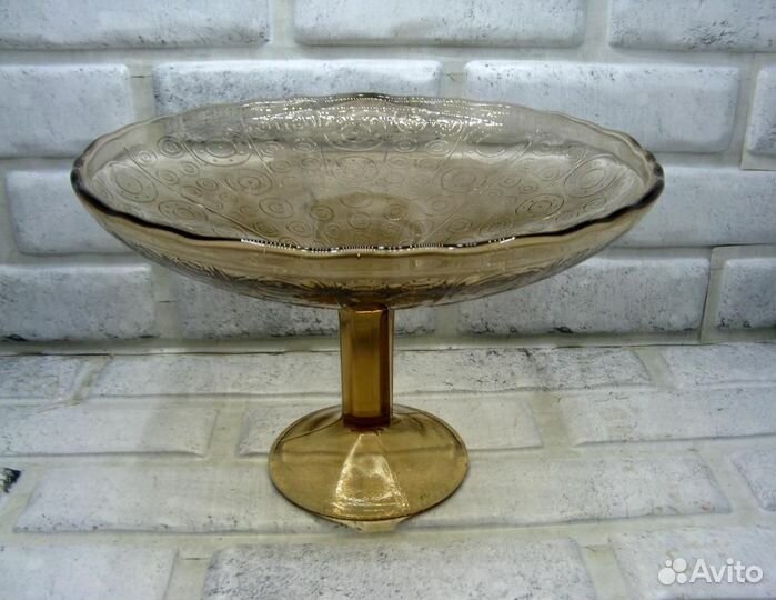 Ваза цветное стекло клеймо Стрый винтаж СССР