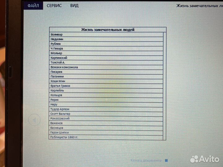 Книги из списка