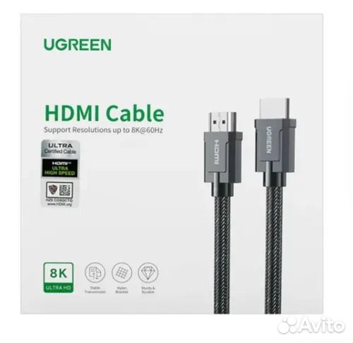 Кабель hdmi ugreen 8K 4K 120Hz