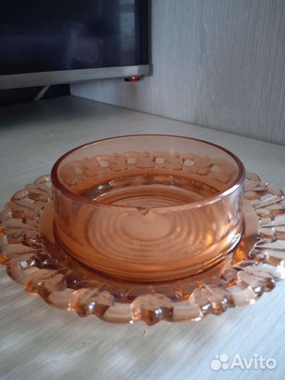 Масленка цветное стекло