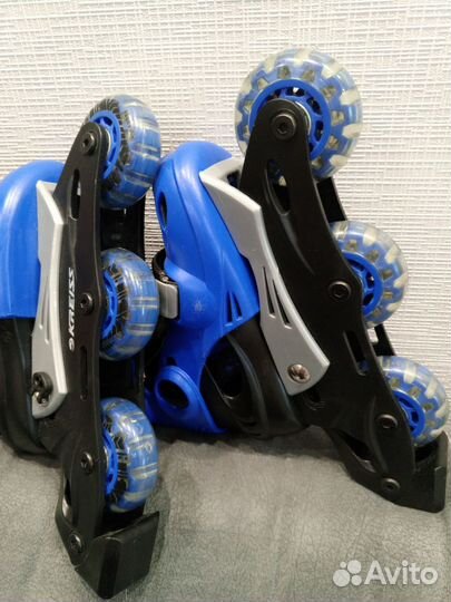 Роликовые коньки р.26-29 почти новые