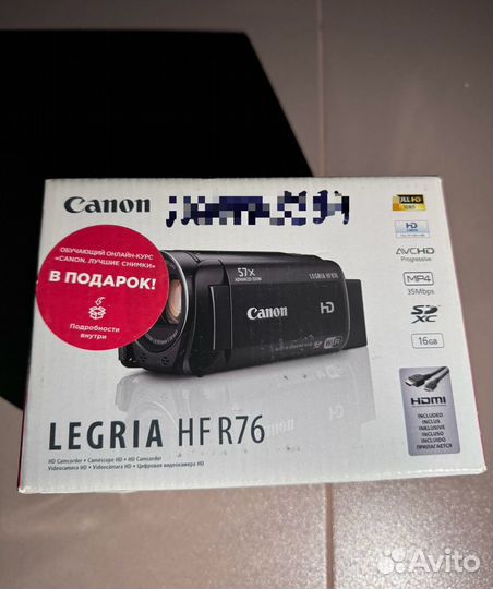 Canon legria HF R76