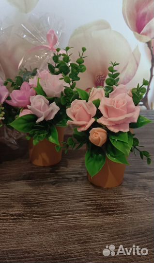 Букет из мыла ручной работы