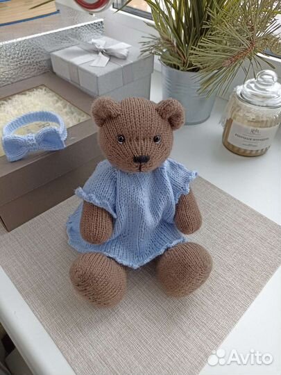 Мишутка Маша вязаная игрушка