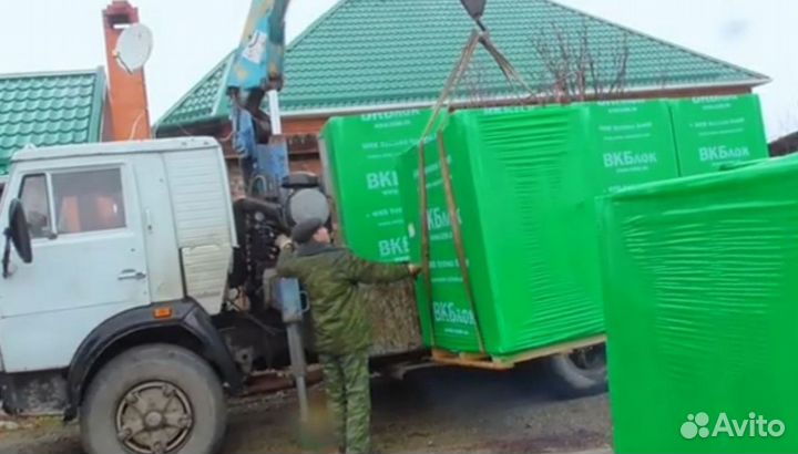 Газобетонные блоки от 7 кубов