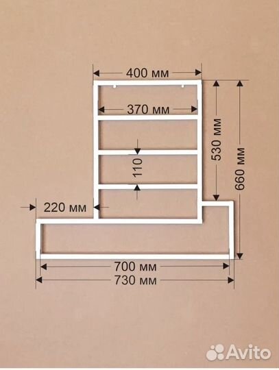 Полка для гель лаков