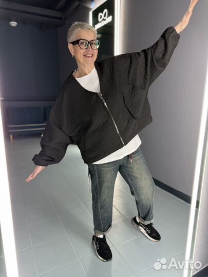 Бомбер женский большой размер