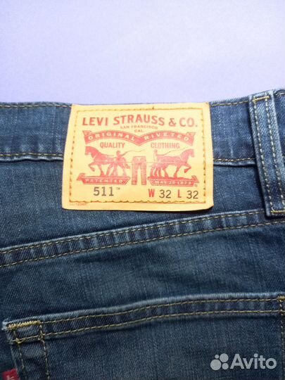 Джинсы levis 511 w 32